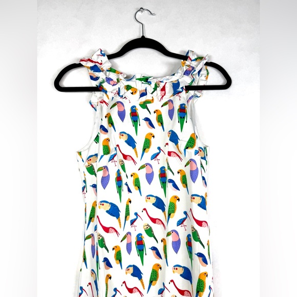 ANTHROPOLOGIE / LARKE Parrot Shift Dress - Sz XS - Picture 5 of 12